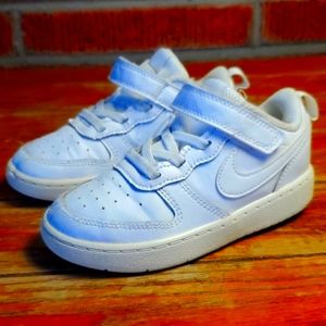 Nike Men's Court Borough Low Toddler Shoes in White, Size: 9c
